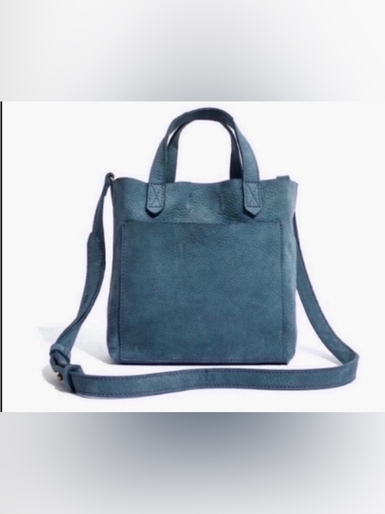 Madewell Handbags - Madewell Blue Small Transport Crossbody Suede Edition Sold Out Mini Sold out